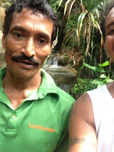 Abdullah. This is the guy that keeps Imbiah trail clean. Bhaiya.